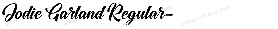 Jodie Garland Regular字体转换
